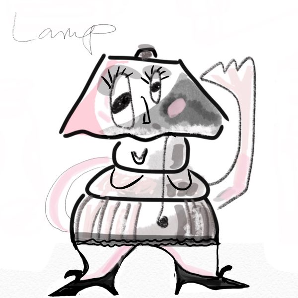 Grandma Lamp by Rebecca Stees