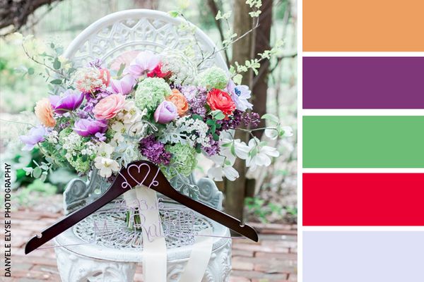 Wedding-Color-Palette-green-purple-red-orange-flowers-image-by-Danyele-Elyse-Phot