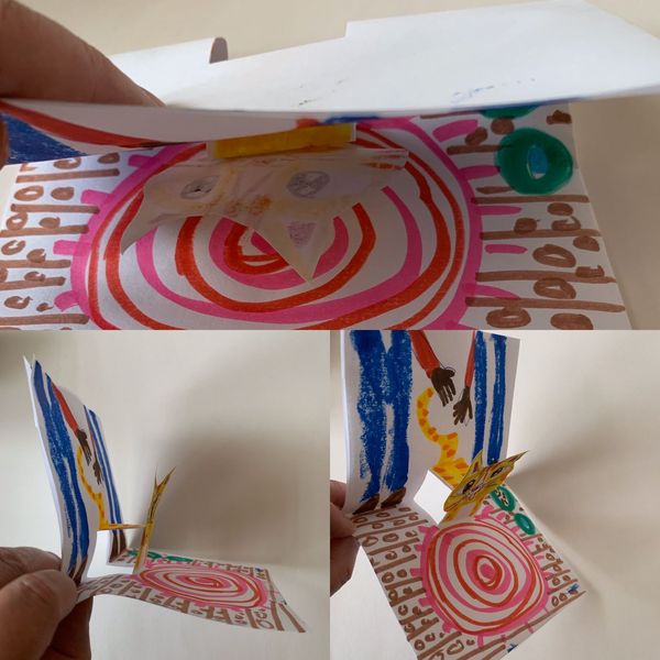 Attach head so the card will close flat