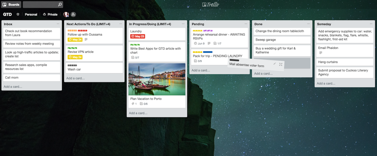 How to Use Trello or Any Kanban App for GTD
