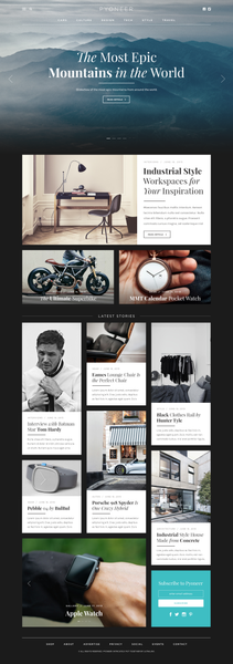 Pyoneer Blog/Magazine Layout