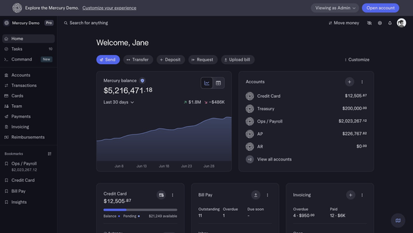 Mercury | Banking for Startups
