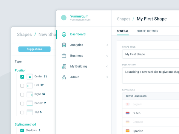 Builder UI by Yummygum - Dribbble