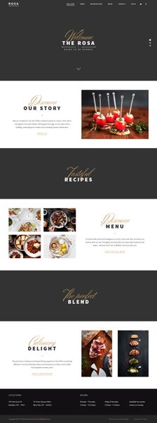 Rosa: Wordpress theme for Restaurants