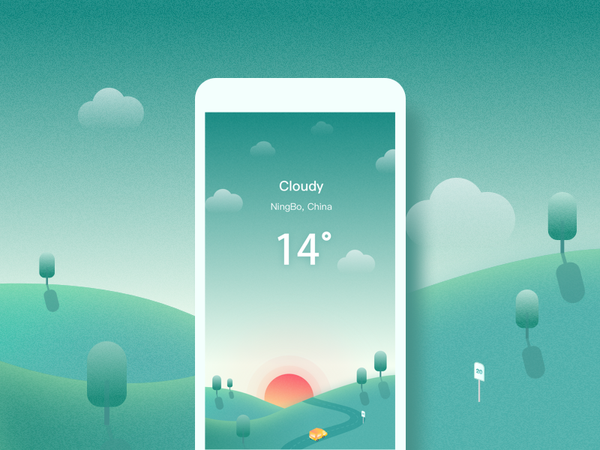 Weather&Cloudy by Mandy yo - Dribbble