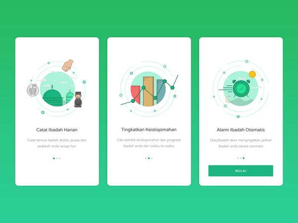 Dribbble - diaryibadah_guidescreen.jpg by Faiz Al-Qurni