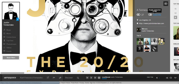 Justin Timberlake / The New MySpace