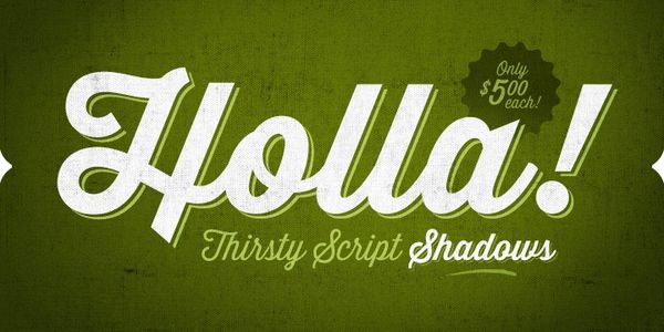 Thirsty Script by Yellow Design Studio