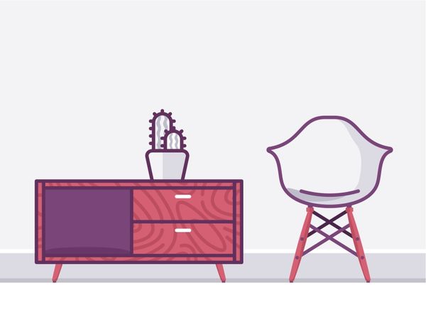 Living room furniture by Aleksandar Savic - Dribbble