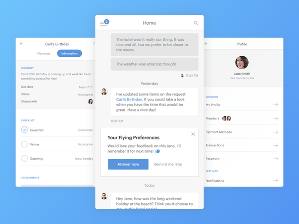 Personal Assistant App by Hanson Wu - Dribbble