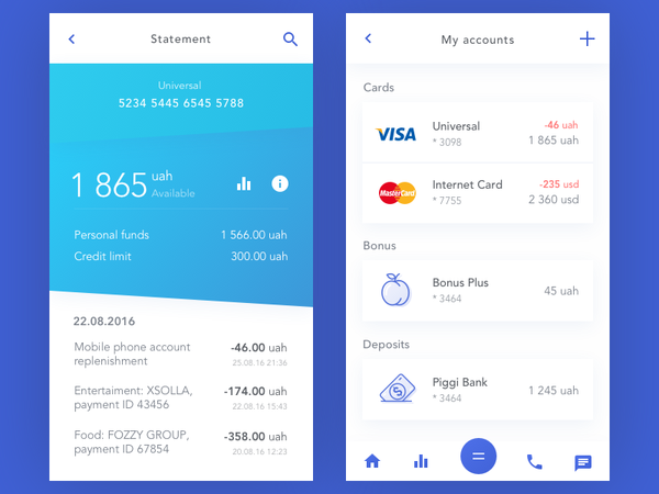 Bank Account by Vladimir Gruev - Dribbble