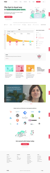 Hotjar - Heatmaps, Visitor Recordings, Conversion Funnels, Form Analytics, Feedback Polls and Surve…