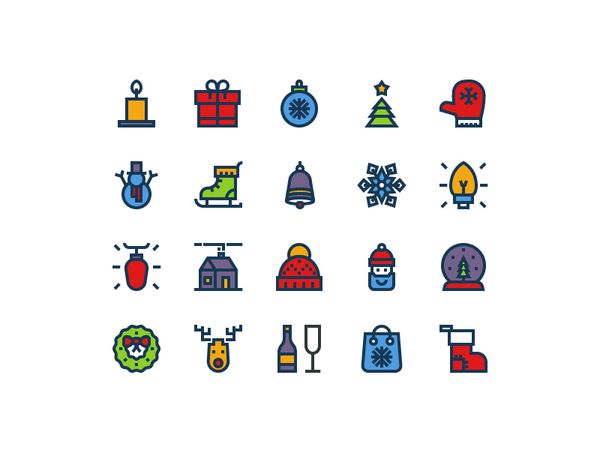 Christmas Icons#3 by Igor Varёnov - Dribbble