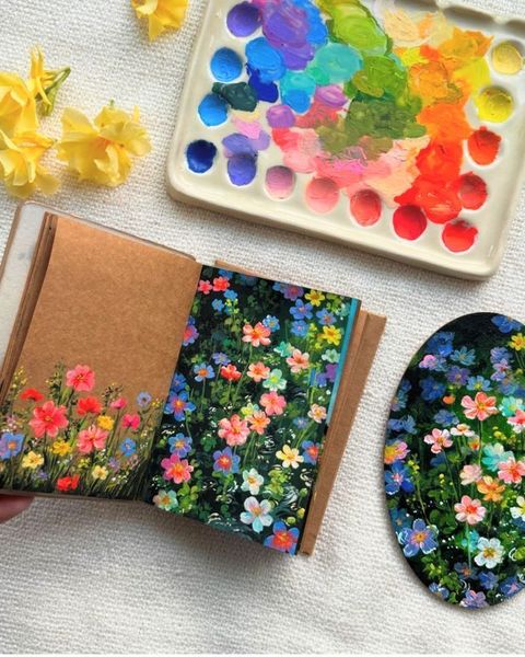 ᅠ ᅠ on X: "A rainbow palette, wildflower dreams, and the gentle magic of creation in full bloom…