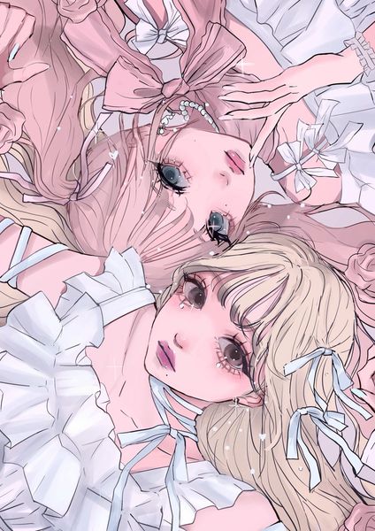 chikame✴︎ on X: "🎀🩵🩷 #illustration #イラスト https://t.co/g73Hqd5YqQ" / X