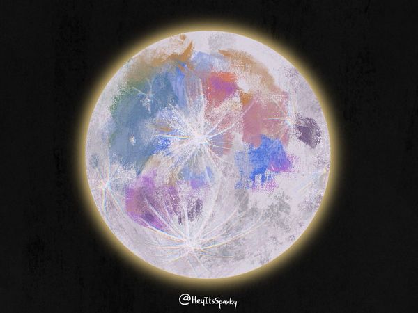 ✶ spαrky ανα❄️ on X: "moon fanart!! 🩵🌕✨ https://t.co/KHNpW4zatQ" / X