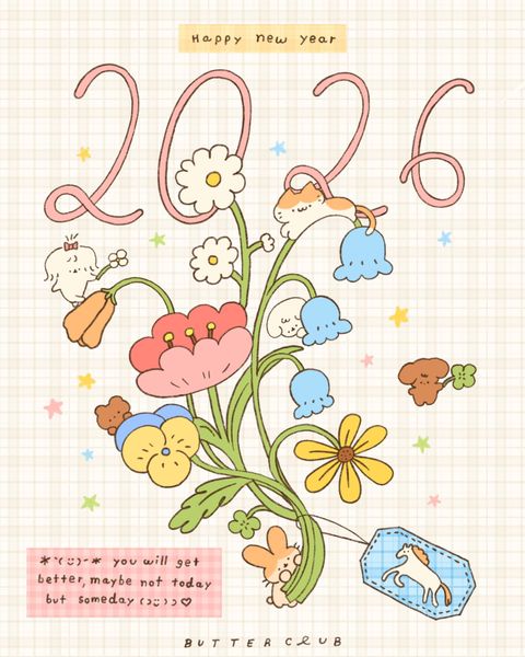 butter 🧈 on X: "happy new year 2026 ; 🐴💐🎀 https://t.co/SJPTetxt20" / X