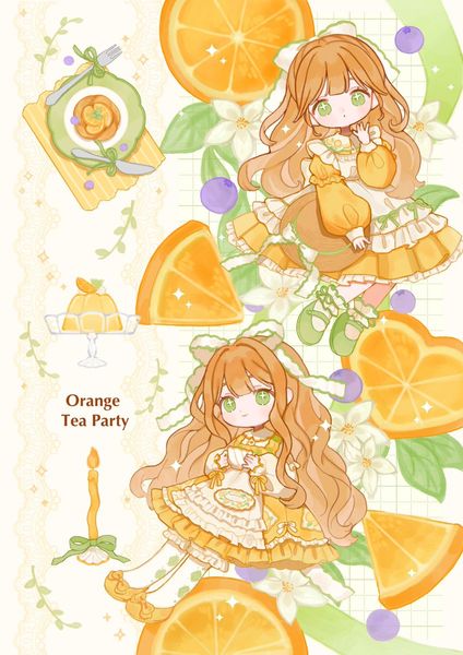 (3) milcah on X: "orange tea party🍊🌿☕️🫐 https://t.co/4RHUxkrM5V" / X