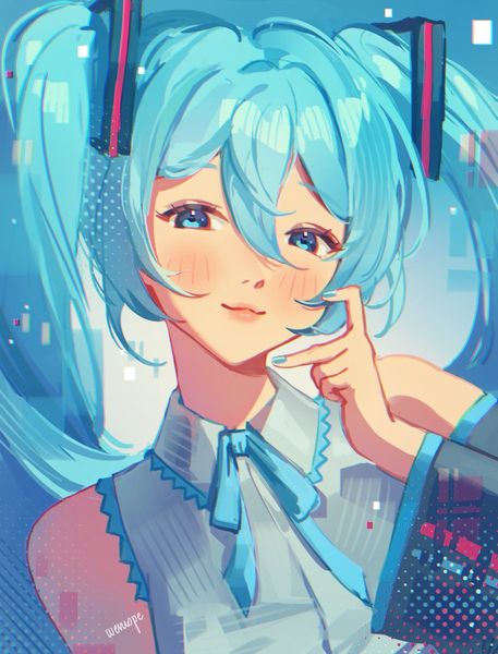 wernope🌸 on X: "🩵 #ミクの日2026 https://t.co/7RQlZs1WGJ" / X