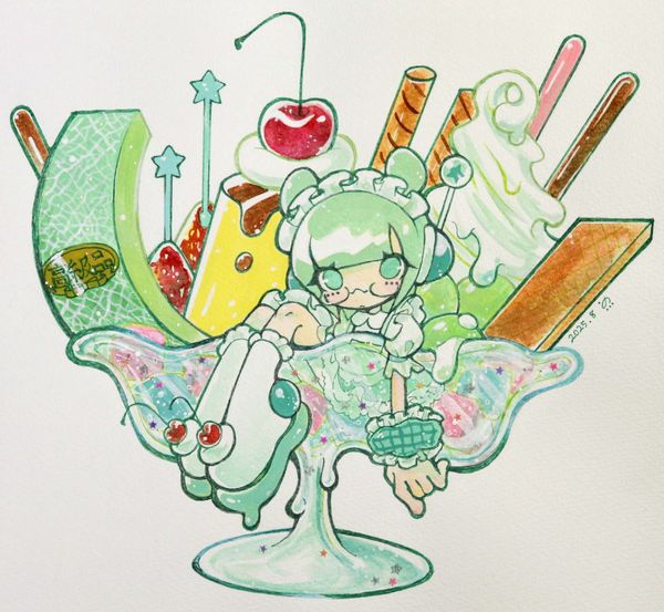 めめ郎 on X: "メロン･アラモード https://t.co/l7raEfLbdz" / X