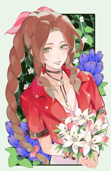 Yubuki 🌸 on X: "Aerith #FF7 #FinalFantasyVII https://t.co/PcNKOLP80V" / X