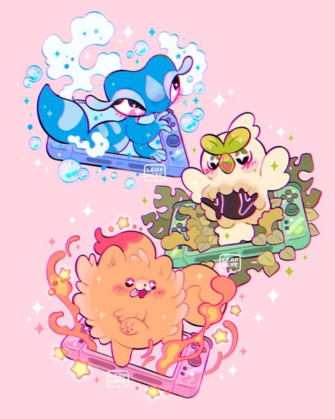✧ Leaphere on X: "10th Gen Pokébabies! 💧🍃🔥 https://t.co/tzQxXd2FFD" / X