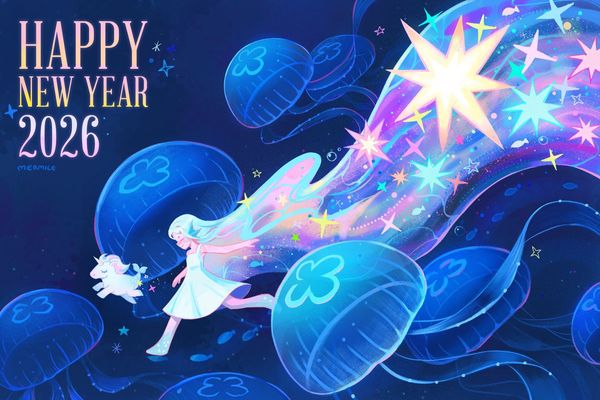 Mermile 🐟 on X: "HAPPY NEW YEAR 2026 🎉🎆🎇🦄 ขอให้เป็นปีที่…