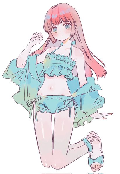緒上ゆき🦭コミティア156 Ｏ78a on X: "創作落書き 水着僕っ娘ちゃん https://t…
