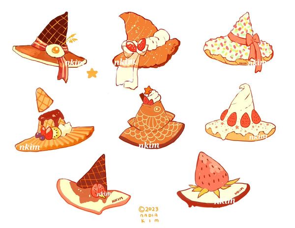 N*Kim on X: "Dessert Witch Hats! ✨️✨️✨️ https://t.co/IwsXpULYIm" / X
