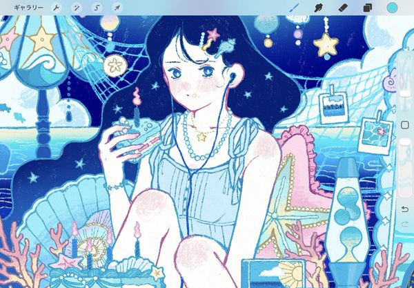 みついりな on X: "海の絵🪼🐚🫧 https://t.co/u7QZH11DZ3" / X