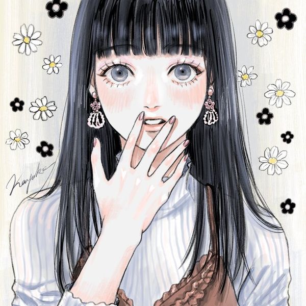 かよこ on X: "#ゴールデンウィークSNS展覧会2026 女の子描いてます🌼よろし…