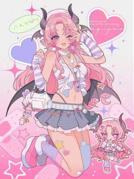 (3) うなみや on X: "🩷commission👿 https://t.co/DduPYet5aF" / X