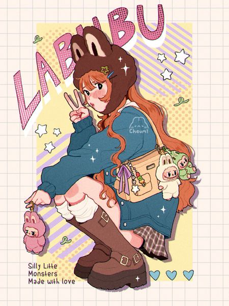 🌷✨Chai✨🌷 on X: "Labubu Trinket Girlie 🫶 #LABUBU #art #artist https://t.co/qMz5Ycr2TV" …