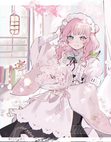 なじ︎︎まる🌷BOOTH通販中 on X: "前回受付分のskebです！🎀💕💓💗 https:/…