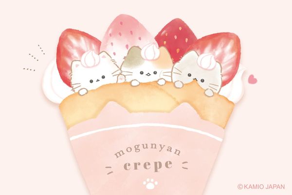 もぐにゃん【公式】 on X: "いちごのクレープもぐもぐ🍓 https://t.co/HDvVabscki…