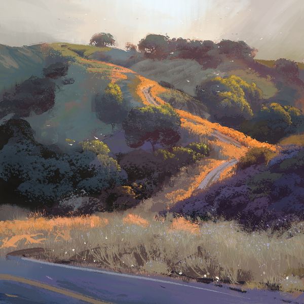Nathan Fowkes Art on X: "These California hills. I painted this a couple summers back. https://t.co…