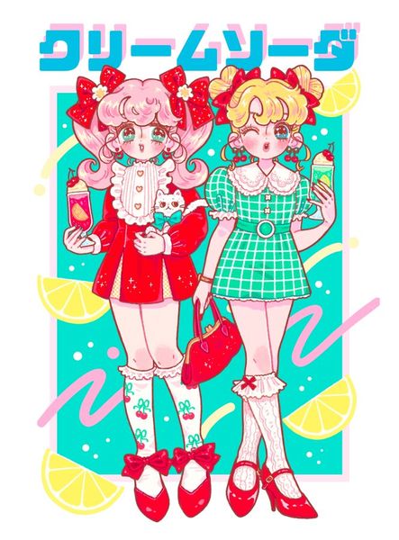 NATSU🐰P. 🛼🎀 A15-16 #CA11 on X: "🍒Cherry soda or Melon soda🍈 https://t.co/B5u6SYMAe6"…