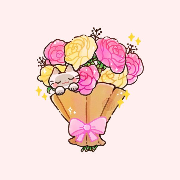 hyemi🌾 on X: "Tried a watercolor brush for the first time 🥺 ITS SO CUTE 🌹🌹🌹🌹🌹 …