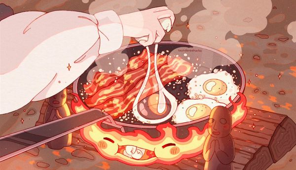 tsunderesharks ✿ on X: "howls moving castle 🔥🍳🥓 https://t.co/bewUb7tD3o" / X
