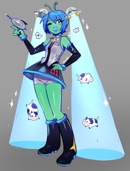 💀 Zambiie on X: "Alien Miku 👽 https://t.co/faIA4JY1IJ" / X
