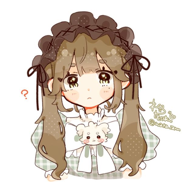 綿森あん︎︎ on X: "❔💚 #illustration https://t.co/AXPl8V1oZ3" / X