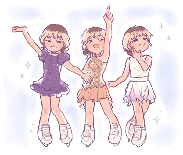 bun 🌸 on X: "i've been so inspired by alysa liu lately i needed to draw her!! #winterolympics202…