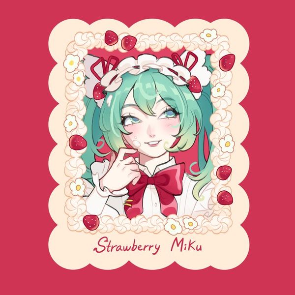 (3) feeney on X: "strawberry miku and vintage doll miku!! https://t.co/Br9DeD6zZh" / X