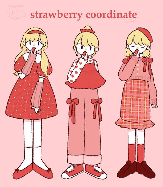穂谷 にこ🐶コミティア156 【P25b】 on X: "🍓strawberry coordinate🍓 https://t.co/gc…