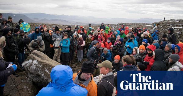 Iceland holds funeral for first glacier lost to climate change | World news | The Guardian